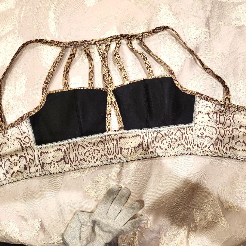 Python, Halter Crop Top, Size Small - Picture 5 of 6